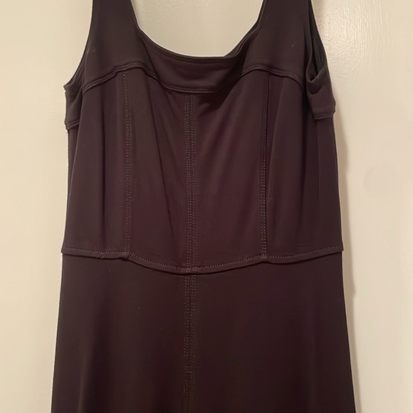 LOFT long-line black dress - Picture 2 of 8